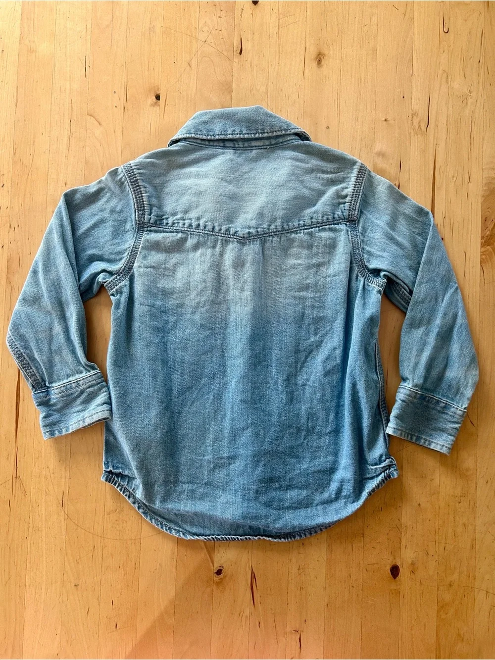 Baby Gap 1969 Toddler Denim Button Down Shirt Light Wash 3T